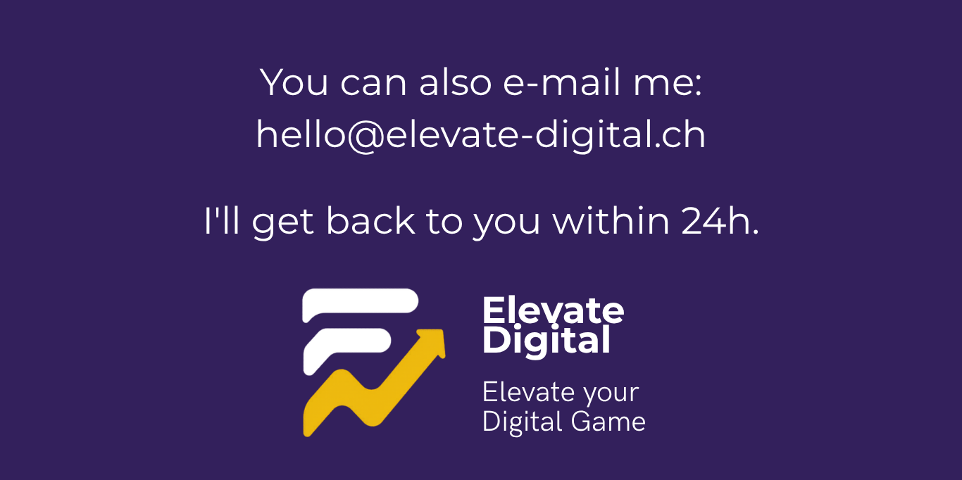 Elevate Digital final contact section